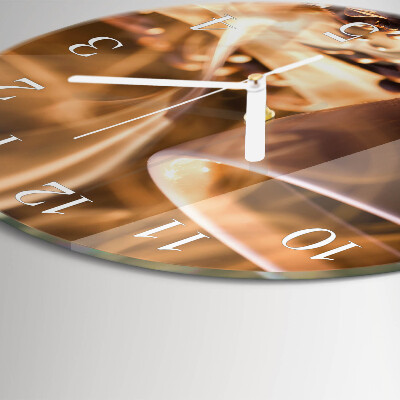 Horloge ronde Café