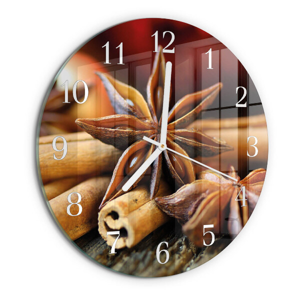 Horloge ronde Anis Cannelle