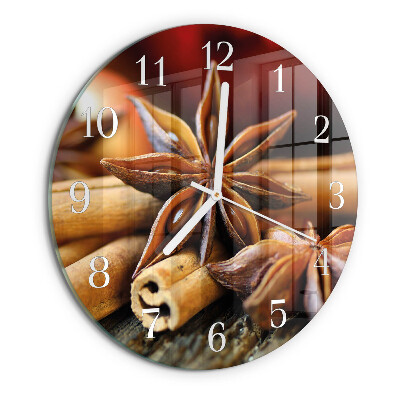 Horloge ronde Anis Cannelle