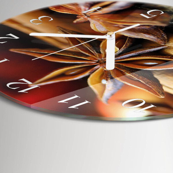 Horloge ronde Anis Cannelle
