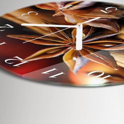 Horloge ronde Anis Cannelle