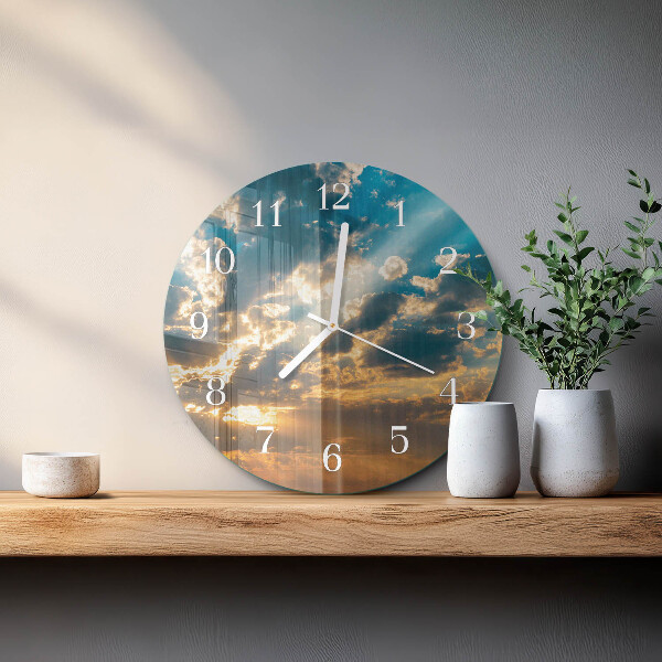 Horloge ronde Ciel