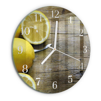 Horloge ronde Citrons juteux