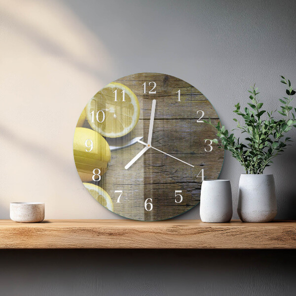 Horloge ronde Citrons juteux