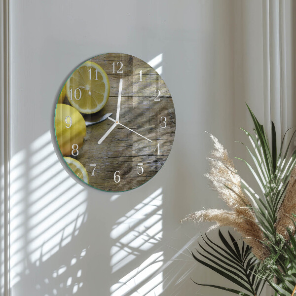Horloge ronde Citrons juteux