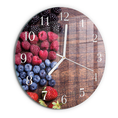 Horloge ronde fruits des bois