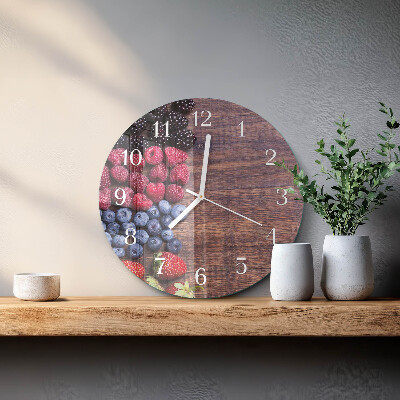 Horloge ronde fruits des bois