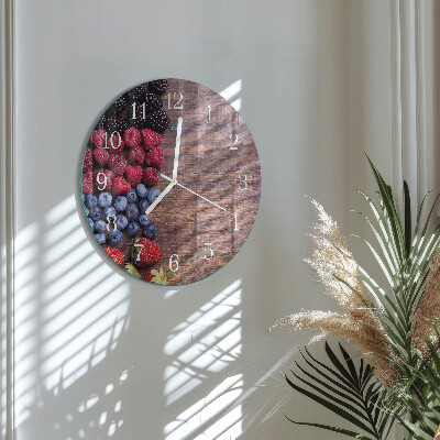 Horloge ronde fruits des bois