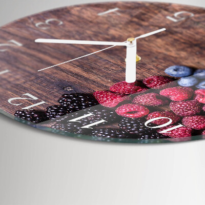 Horloge ronde fruits des bois
