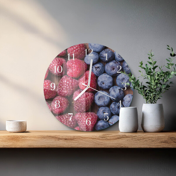 Horloge ronde fruits des bois