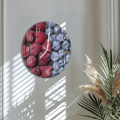 Horloge ronde fruits des bois