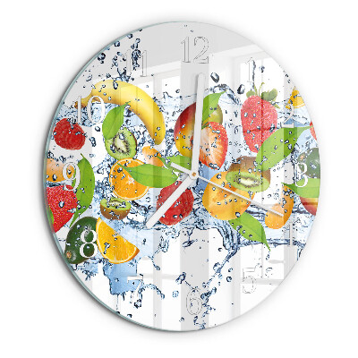 Horloge ronde Eau fruitée