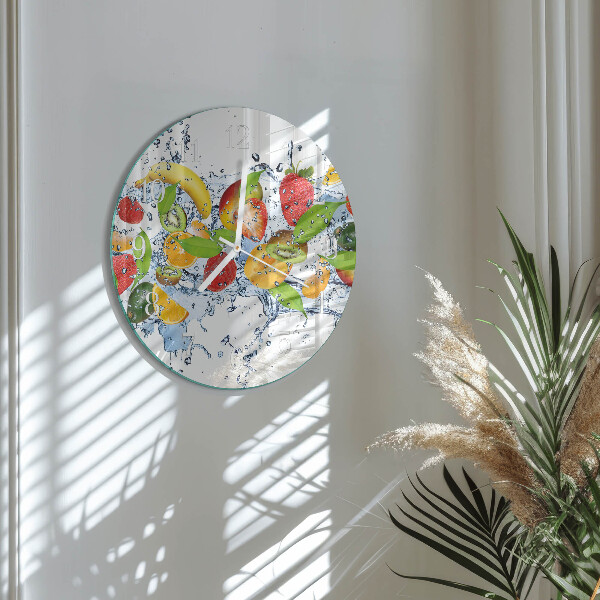 Horloge ronde Eau fruitée