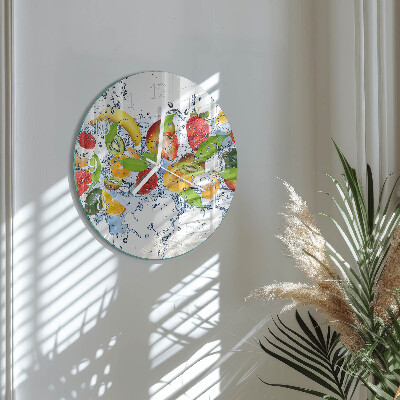 Horloge ronde Eau fruitée