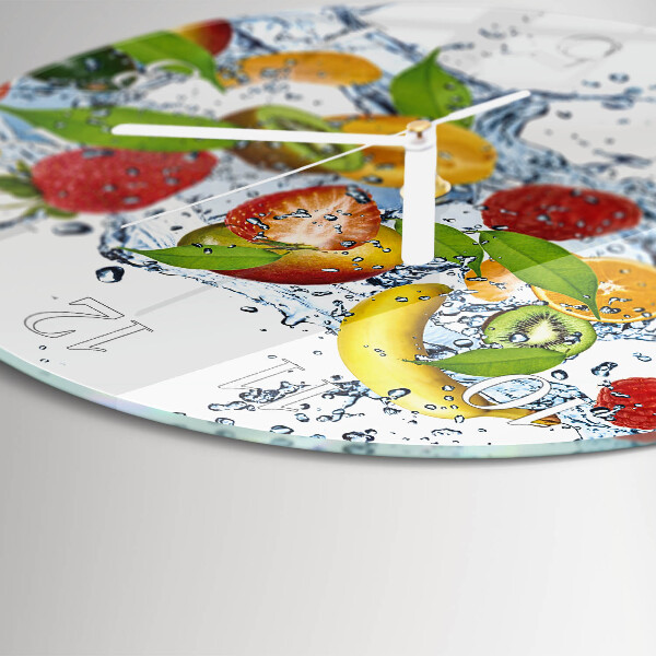 Horloge ronde Eau fruitée