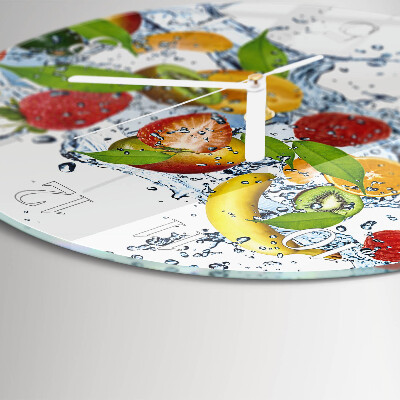 Horloge ronde Eau fruitée