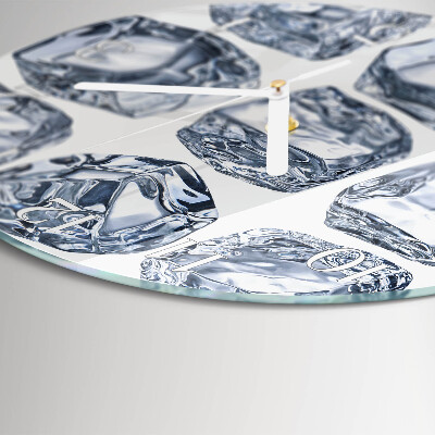 Horloge ronde Glace