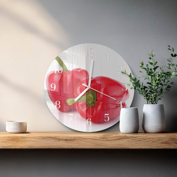 Horloge ronde Poivre
