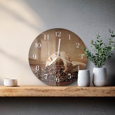 Horloge ronde Café