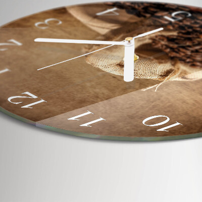 Horloge ronde Café