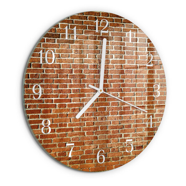 Horloge ronde Brique