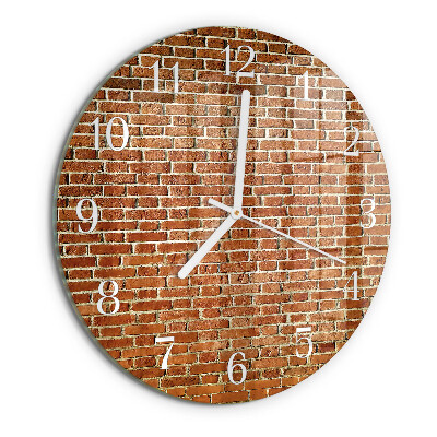 Horloge ronde Brique