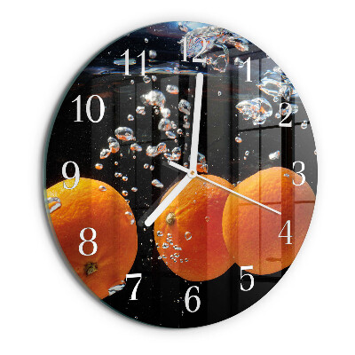 Horloge ronde Oranges
