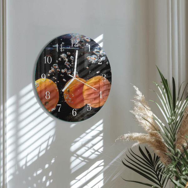 Horloge ronde Oranges