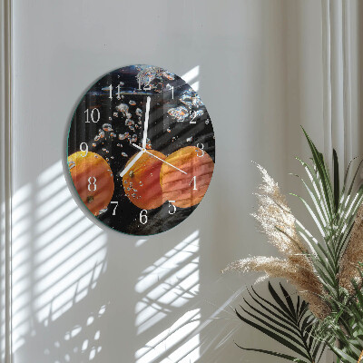 Horloge ronde Oranges