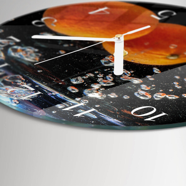 Horloge ronde Oranges