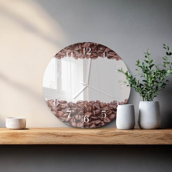 Horloge ronde Café en grains