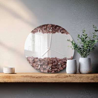 Horloge ronde Café en grains