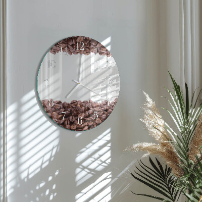 Horloge ronde Café en grains