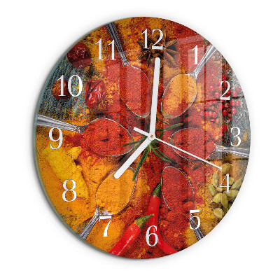 Horloge ronde Épices