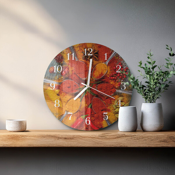 Horloge ronde Épices