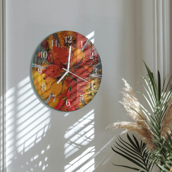 Horloge ronde Épices