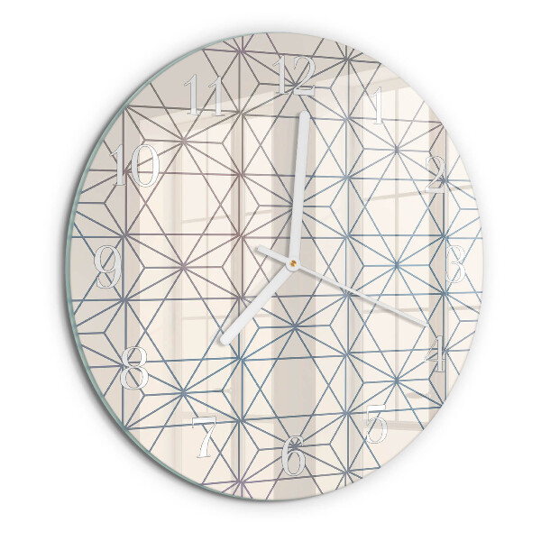 Horloge ronde Motif géométrique