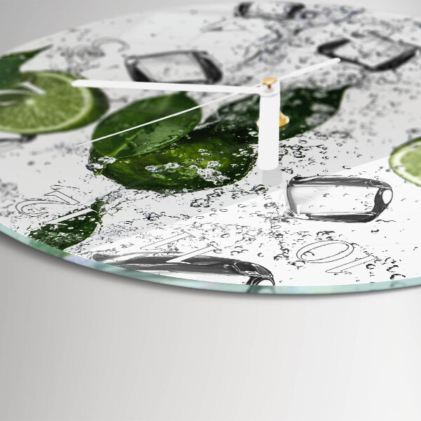 Horloge ronde Citrons verts