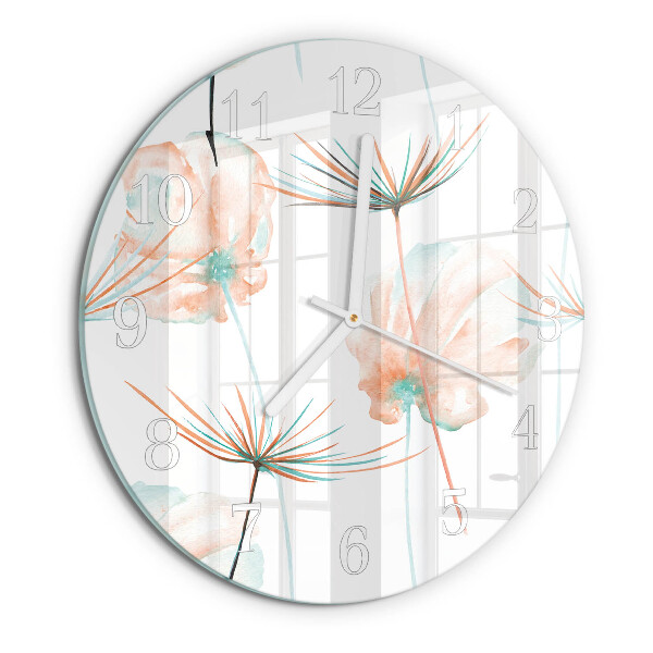 Horloge ronde Pissenlits