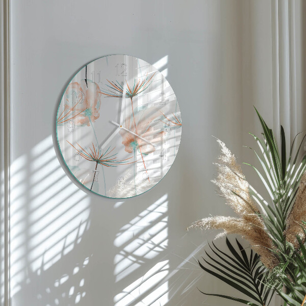 Horloge ronde Pissenlits