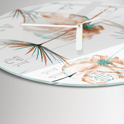 Horloge ronde Pissenlits