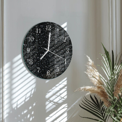 Horloge ronde Gouttes d'eau