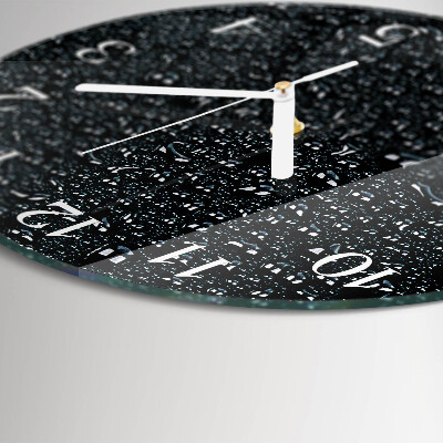 Horloge ronde Gouttes d'eau