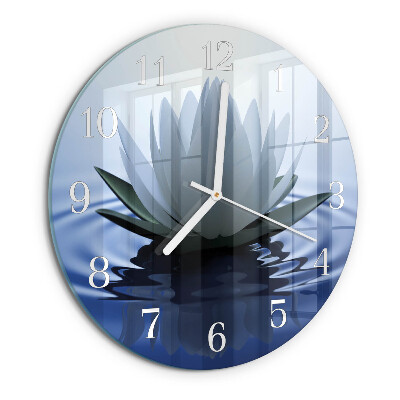 Horloge ronde nénuphar
