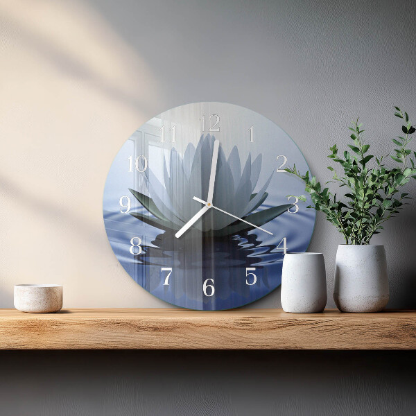 Horloge ronde nénuphar