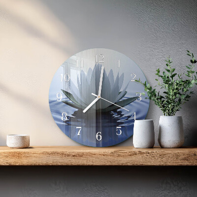 Horloge ronde nénuphar