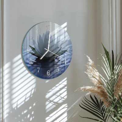 Horloge ronde nénuphar