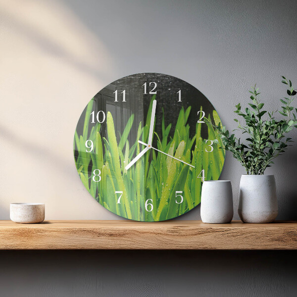 Horloge ronde Herbe