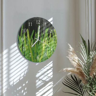Horloge ronde Herbe