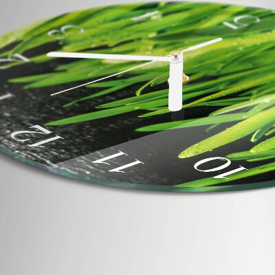 Horloge ronde Herbe